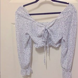 Long sleeve crop top